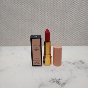 Gucci Rouge A Levres Mat Lipstick  1g/.035 Oz Mini Size 25 Goldie Red New in Box